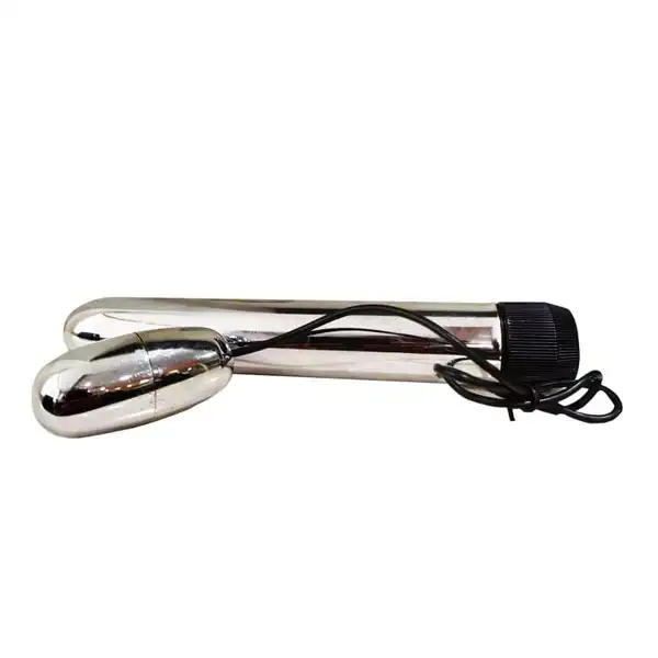 Shiny Steel 7 inch Rod with egg Vibrator - Product Gallery View 2 | act wellness
