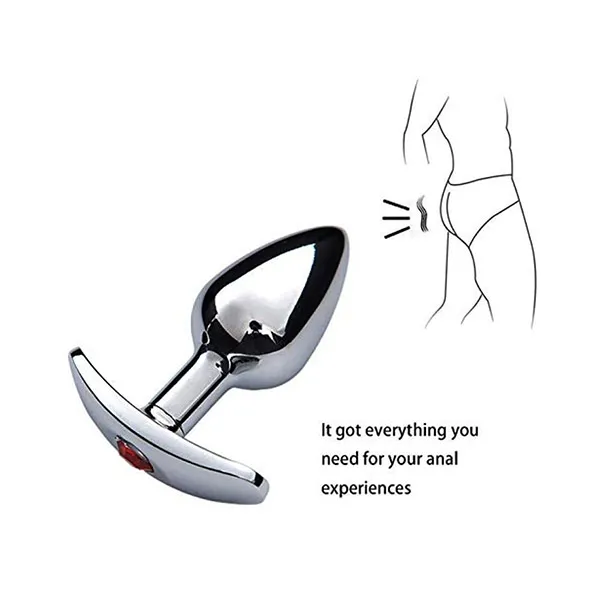 Small Metal Anchor Butt Plug - Product Gallery View 3 | act wellness