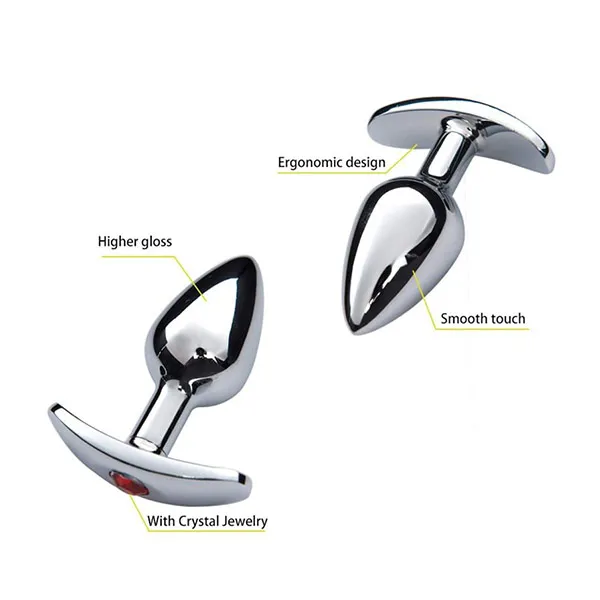 Small Metal Anchor Butt Plug - Product Gallery View 4 | act wellness