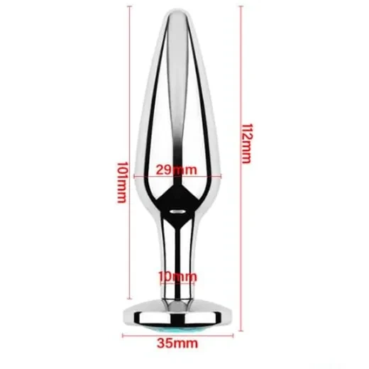 Smooth Heart shape Steel Butt Plug - Product Gallery View 3 | act wellness