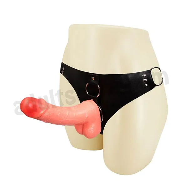 Solid Strap On Dildo With Harness - Product Gallery View 3 | act wellness