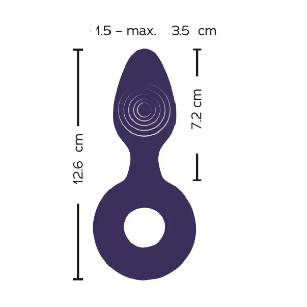 Space Vibrating Anal Plug Vibrating Ring Butt Plug - Product Gallery View 3 | act wellness