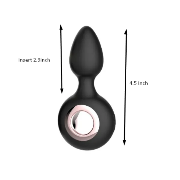 Space Vibrating Anal Plug Vibrating Ring Butt Plug - Product Gallery View 6 | act wellness