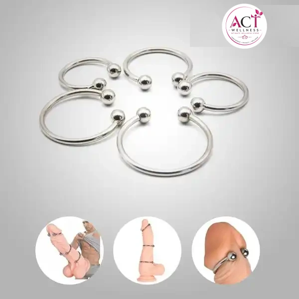 Stainless Steel 5 Size Cock Ring for Men Cock Ring For Men - Buy Online in India | act wellness - view 1