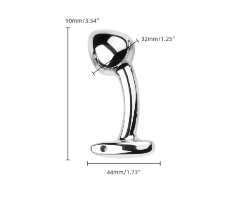 Stainless Steel Anal Plug Curved Sex Toys Women Men G-spot Dildo Butt Plug - Product Gallery View 3 | act wellness