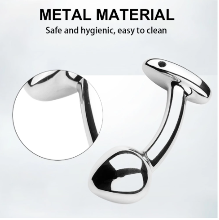 Stainless Steel Anal Plug Curved Sex Toys Women Men G-spot Dildo Butt Plug - Product Gallery View 5 | act wellness