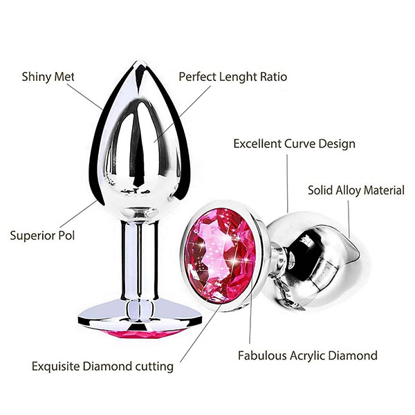 Stainless Steel Anal Plugs Trainer KitLuxury Diamond Jewelry - Product Gallery View 4 | act wellness