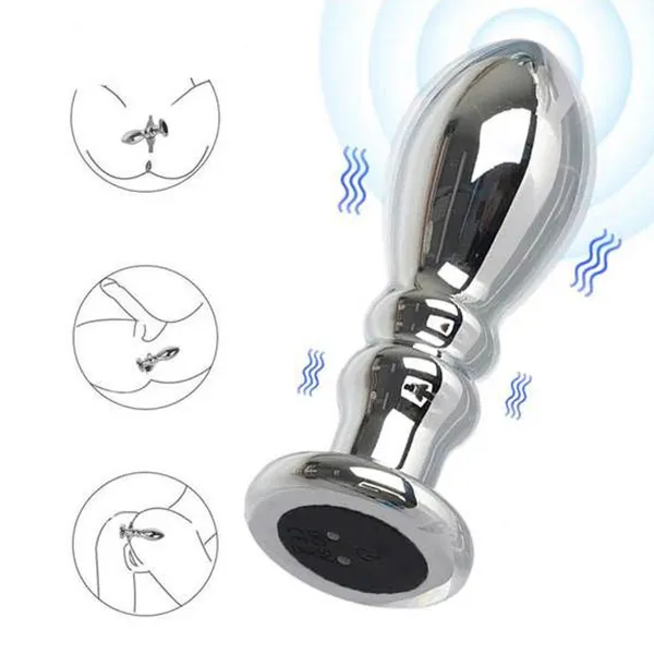 Stainless Steel Anal,Prostate Vibrators with USB charge - Product Gallery View 2 | act wellness