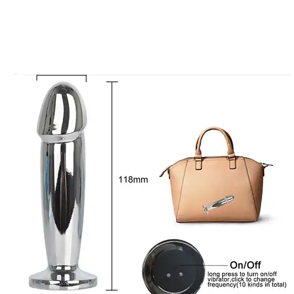 Stainless Steel Anal Vibrator For Prostate - Product Gallery View 5 | act wellness