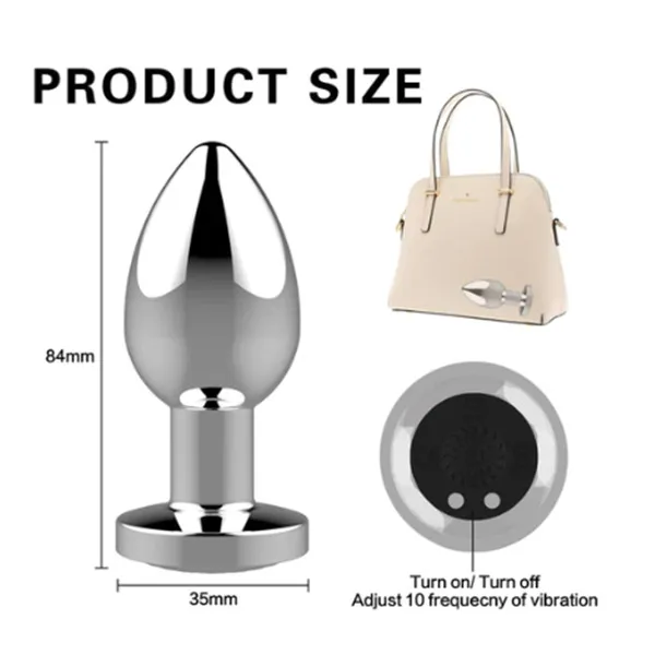 Stainless Steel Anal Vibrators For Men Prostate - Product Gallery View 3 | act wellness