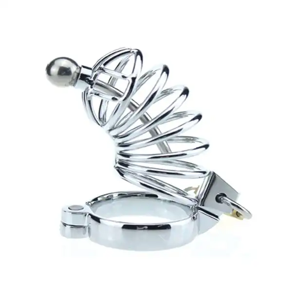 Stainless Steel Lockable Penis Cage For Men - Product Gallery View 3 | act wellness