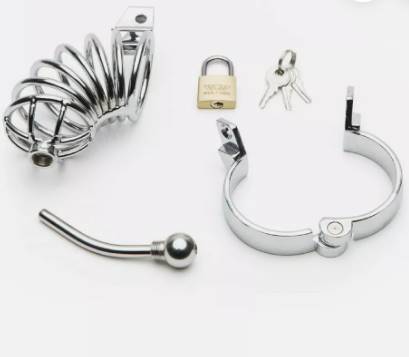 Stainless Steel Lockable Penis Cage For Men - Product Gallery View 5 | act wellness