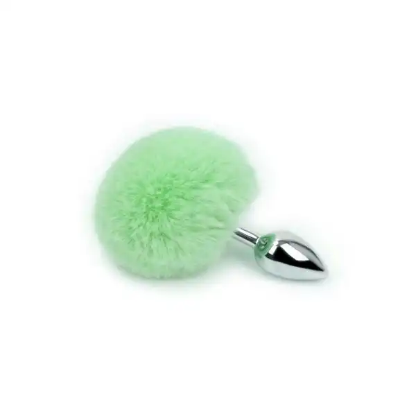Steel Butt Plug With Rabbit Tail - Product Gallery View 2 | act wellness