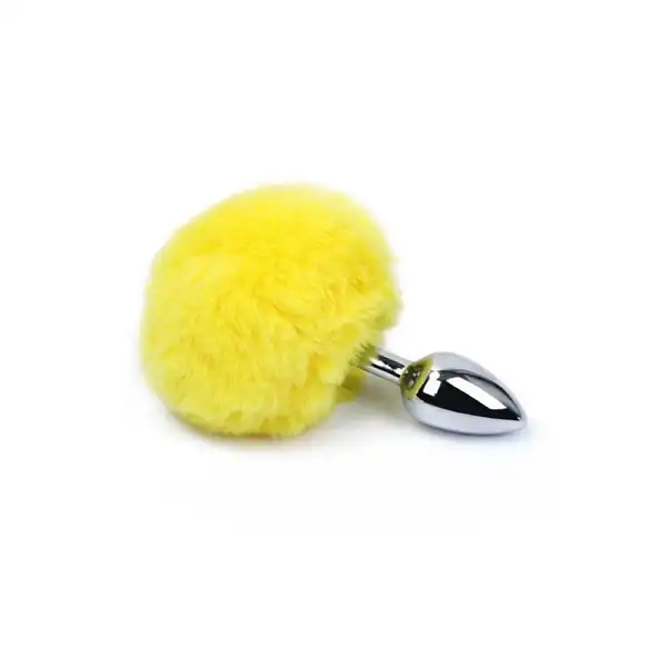 Steel Butt Plug With Rabbit Tail - Product Gallery View 3 | act wellness