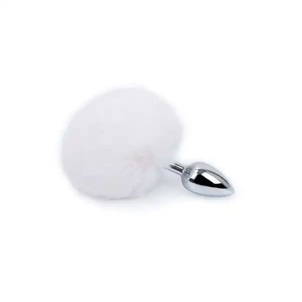 Steel Butt Plug With Rabbit Tail - Product Gallery View 4 | act wellness