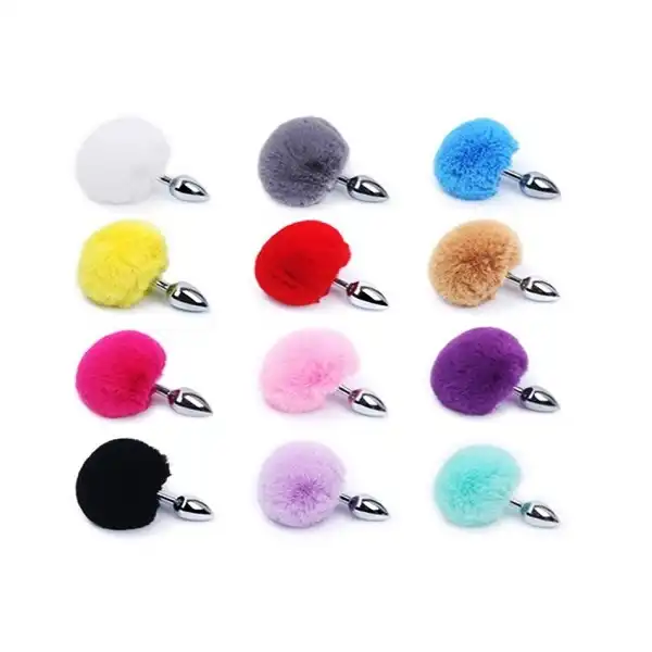 Steel Butt Plug With Rabbit Tail - Product Gallery View 5 | act wellness