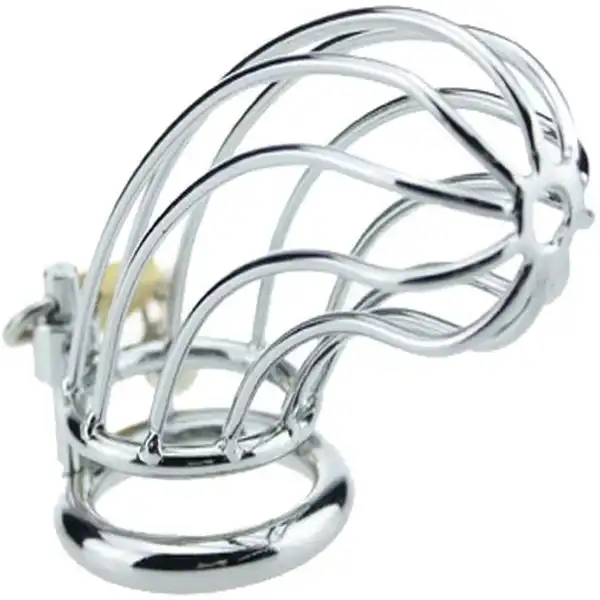 Steel Metal Male Chastity Device Locked Cage - Product Gallery View 2 | act wellness