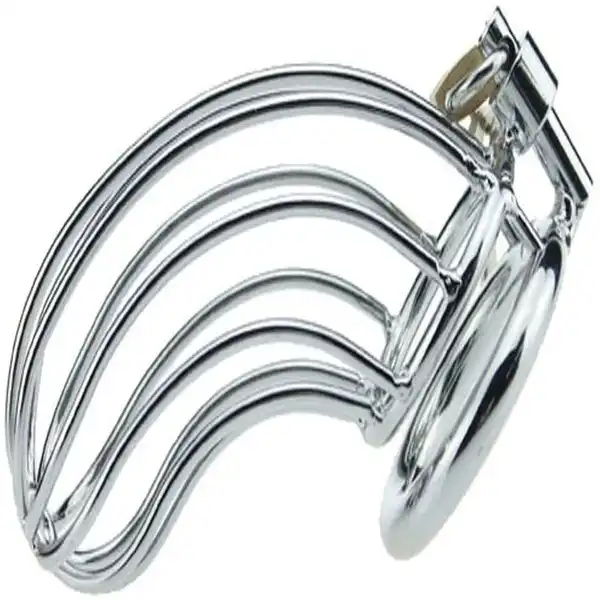 Steel Metal Male Chastity Device Locked Cage - Product Gallery View 3 | act wellness