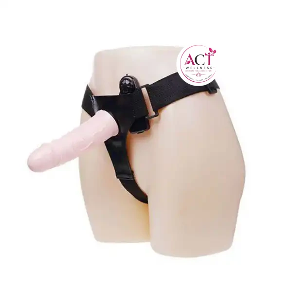 Hollow Strap On Dildo With Vibration - Product Gallery View 2 | act wellness