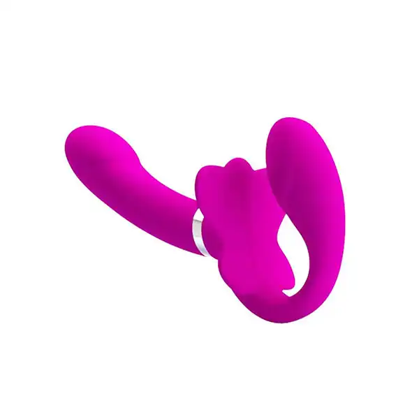 12 Speed Vibration Double Penetration Strap-on Vibrator Lesbian Sex Toys - Product Gallery View 2 | act wellness