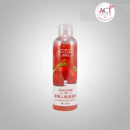 Strawberry Body Lubricant 200ml - Buy Online in India | act wellness - view 1