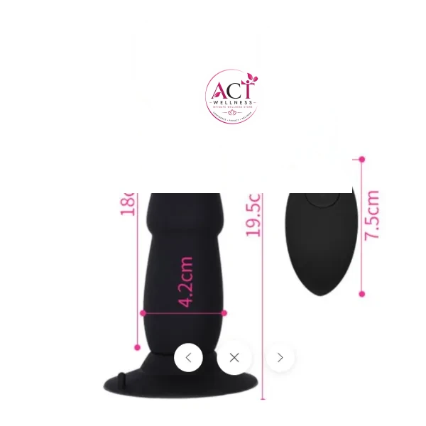 Wireless Prostate Massager With Strong Suction Cup - Product Gallery View 2 | act wellness