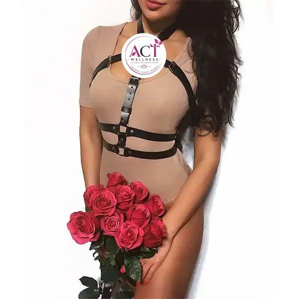 Stud Punk Goth Leather Harness Body Bondage Belt Cage - Product Gallery View 2 | act wellness