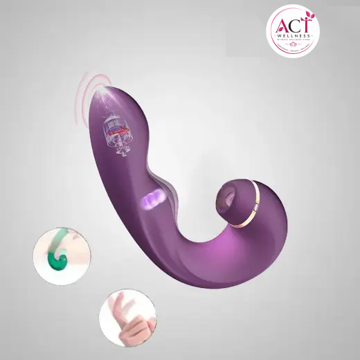 Sucking Vibrator Clit Dildo G-Spot Massager For Women - Buy Online in India | act wellness - view 1