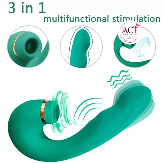 Sucking Vibrator Clit Dildo G-Spot Massager For Women - Product Gallery View 4 | act wellness