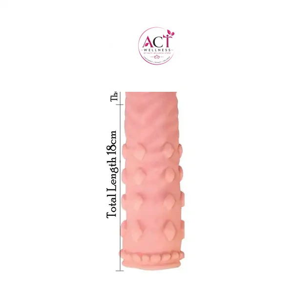 Realistic Penis Extender Sleeve - Product Gallery View 2 | act wellness
