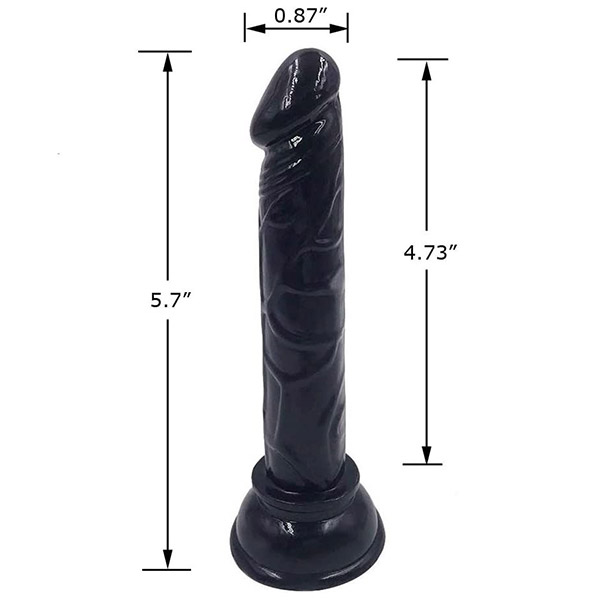 Super Slim Black dildo for beginners - Product Gallery View 3 | act wellness