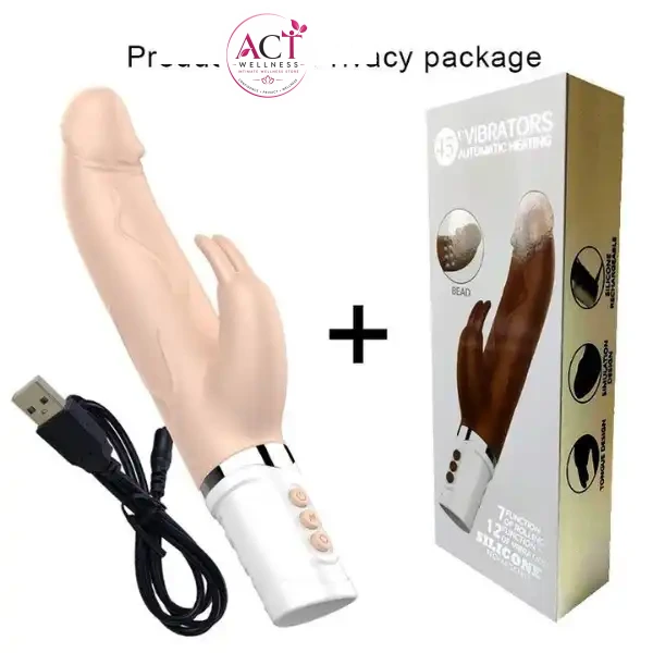 Telescopic Stretching Vibrating Dildo Usb Rechargable - Product Gallery View 4 | act wellness