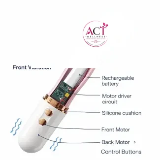 Telescopic Thrusting Vibrator Hidden dildo - Product Gallery View 3 | act wellness