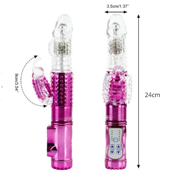 Thrusting Jack Rabbit Vibrator G Spot Butterfly - Product Gallery View 2 | act wellness