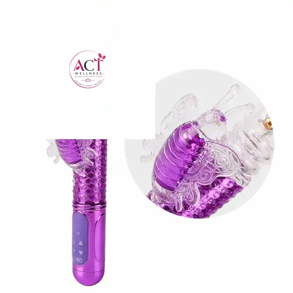 Thrusting Jack Rabbit Vibrator G Spot Butterfly - Product Gallery View 3 | act wellness