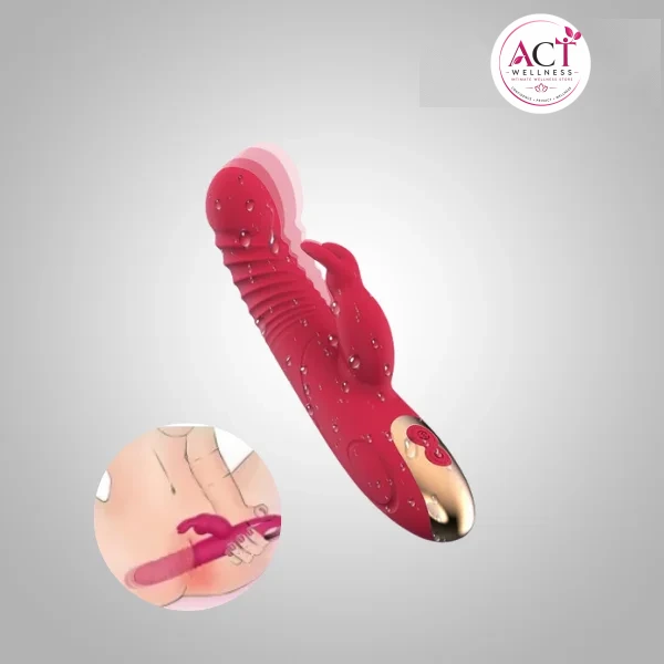 Thrusting Rabbit G Spot Clitoral Stimulator Vibrator with Magnetic Charging - Buy Online in India | act wellness - view 1