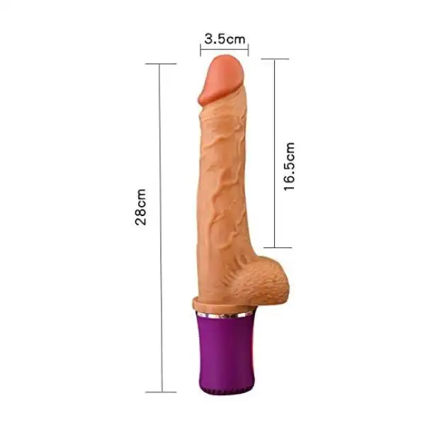 THRUSTING VIBRATION REALISTIC DILDO -USB MAGNETIC CHARGING - Product Gallery View 2 | act wellness