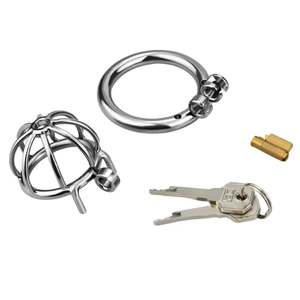 Tomi Stainless Steel Male Chastity Cock Cage - Product Gallery View 3 | act wellness