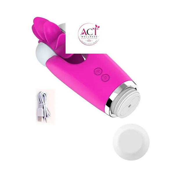 Tongue Licking Rotational Oral Clitoris Stimulator & Breast Vibrator - Product Gallery View 2 | act wellness
