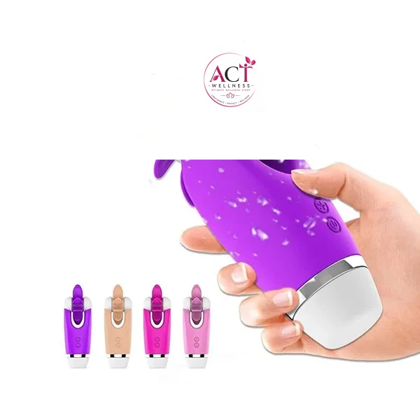 Tongue Licking Rotational Oral Clitoris Stimulator & Breast Vibrator - Product Gallery View 3 | act wellness