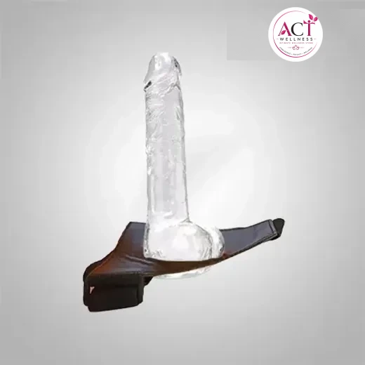 Transparent Anal Dildo With Strap On Belt - Buy Online in India | act wellness - view 1