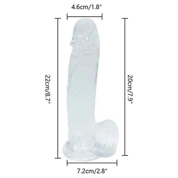 Transparent Anal Dildo With Strap On Belt - Product Gallery View 2 | act wellness