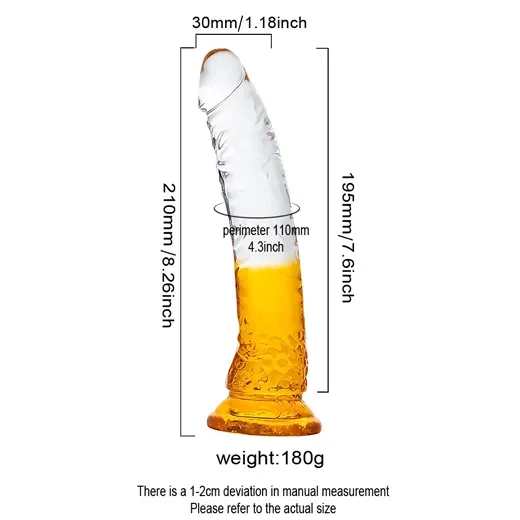 Transparent Anal Dildo With Suction Cup - Product Gallery View 5 | act wellness