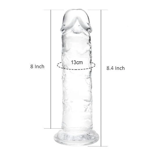 Transparent Hands Free Pleasure Dildo - Product Gallery View 4 | act wellness