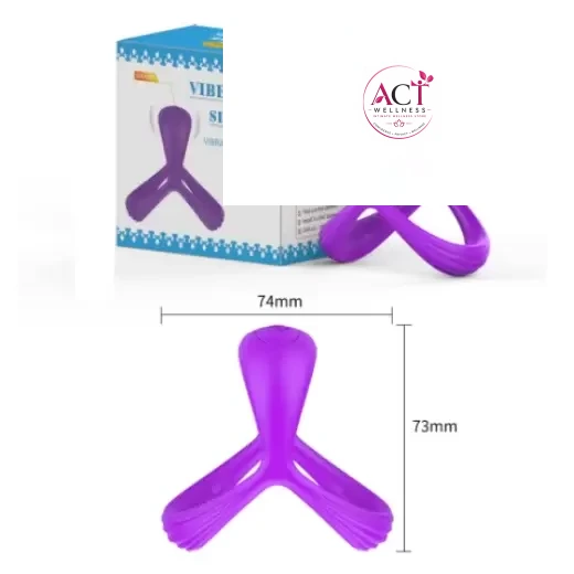 Triangular Penis Ring Vibrator - Product Gallery View 4 | act wellness