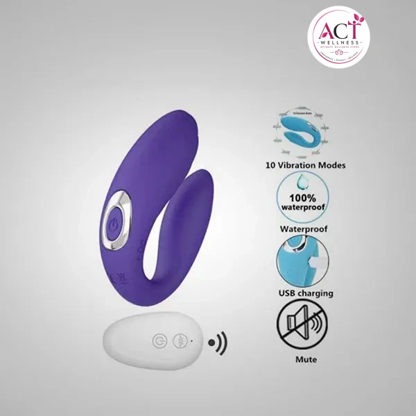 U Shape USB Rechargeable Vibrator for Couples - Buy Online in India | act wellness - view 1