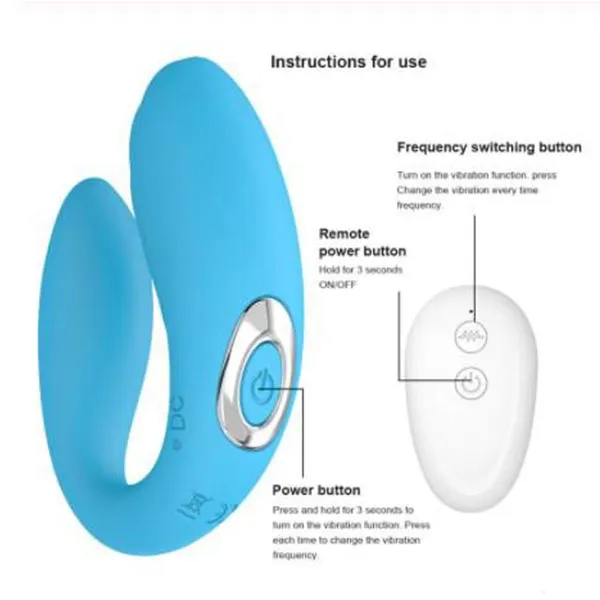 U Shape USB Rechargeable Vibrator for Couples - Product Gallery View 3 | act wellness