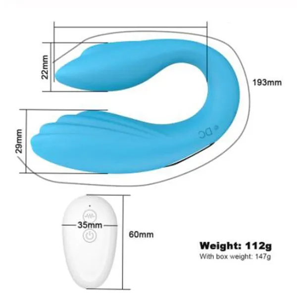U Shape USB Rechargeable Vibrator for Couples - Product Gallery View 4 | act wellness