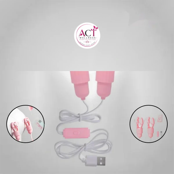 USB Nipple Clamp Vibrator for Women - Buy Online in India | act wellness - view 1