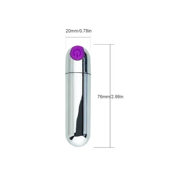 Powerful USB Rechargeable Bullet Vibrator - Product Gallery View 3 | act wellness